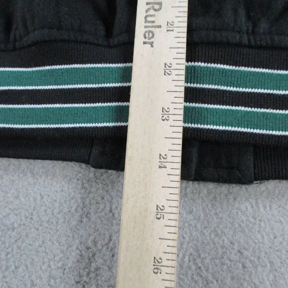 Boohoo PU Sleeve Oversized Varsity Jacket Womens US 2 UK 6 Black Green NWT NEW - Picture 6 of 9